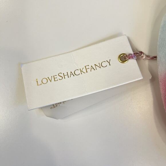 LoveShackFancy | NWT Athena Knotted Terry Tie Dye Headband Turban Cherry Fizz - Picture 3 of 6